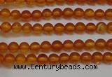 CAR105 15.5 inches 3mm round natural amber beads