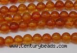 CAR106 15.5 inches 4mm round natural amber beads