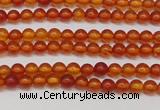 CAR110 15.5 inches 3mm round natural amber beads