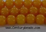 CAR402 15.5 inches 8mm round synthetic amber beads wholesale