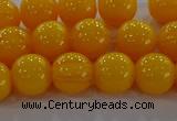 CAR403 15.5 inches 10mm round synthetic amber beads wholesale