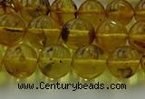 CAR523 15.5 inches 8mm - 9mm round natural amber beads wholesale