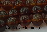 CAR529 15.5 inches 9mm - 10mm round natural amber beads wholesale
