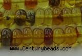 CAR538 15.5 inches 5*8mm rondelle natural amber beads wholesale