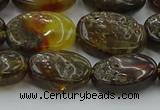 CAR548 15.5 inches 12*15mm - 13*17mm oval natural amber beads