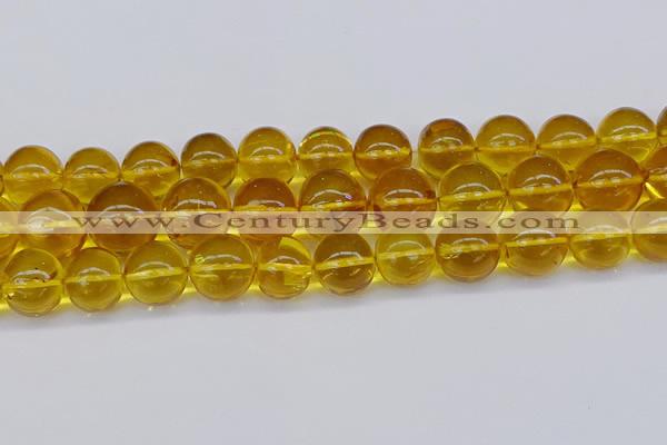 CAR567 15.5 inches 15mm - 16mm round natural amber beads wholesale