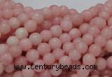 CAS03 15.5 inches 6mm round pink angel skin gemstone beads