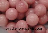 CAS07 15.5 inches 14mm round pink angel skin gemstone beads