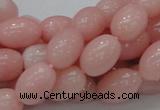 CAS10 15.5 inches 10*14mm rice pink angel skin gemstone beads