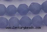 CAS213 15.5 inches 12mm faceted nuggets blue angel skin gemstone beads