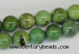 CAU04 round australia chrysoprase 12mm gemstone beads Wholesale