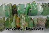 CAU408 15.5 inches 5*10mm - 10*15mm Australia chrysoprase chips beads