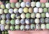 CAU480 15.5 inches 10mm round matte Australia chrysoprase beads