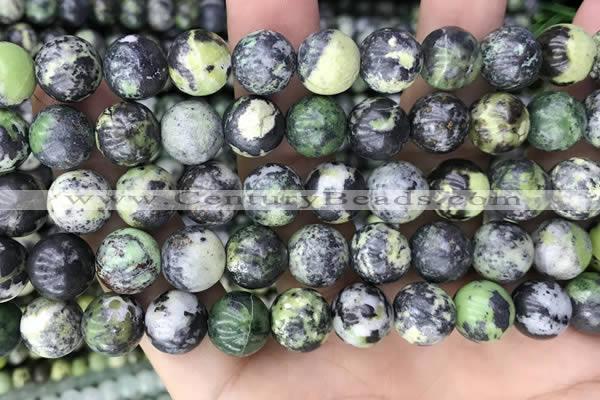 CAU527 15.5 inches 11mm round Chinese chrysoprase beads