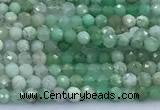 CAU567 15 inches 3mm faceted round Australia chrysoprase beads