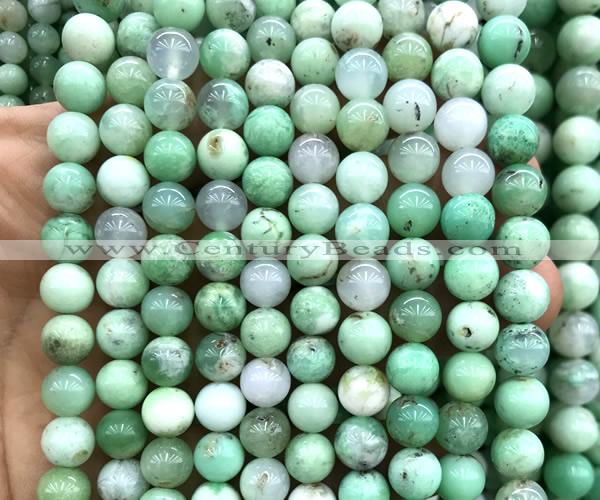 CAU591 15 inches 8mm round Australia chrysoprase beads