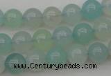 CBC203 15.5 inches 10mm round ocean blue chalcedony beads