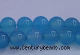 CBC262 15.5 inches 8mm AA grade round ocean blue chalcedony beads