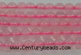 CBC300 15.5 inches 4mm round pink chalcedony beads wholesale