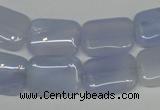 CBC40 15.5 inches 13*18mm rectangle blue chalcedony beads wholesale