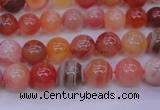 CBC401 15.5 inches 6mm A grade round orange chalcedony beads