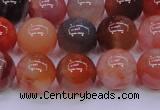 CBC405 15.5 inches 14mm A grade round orange chalcedony beads