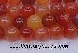 CBC413 15.5 inches 10mm AA grade round orange chalcedony beads