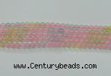 CBC420 15.5 inches 4mm round mixed chalcedony beads wholesale
