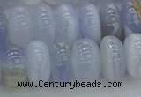 CBC473 15.5 inches 7*12mm rondelle blue chalcedony beads