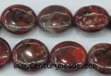 CBD06 15.5 inches 20mm flat round brecciated jasper gemstone beads