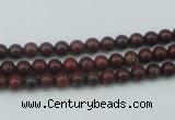 CBD10 15.5 inches 4mm round brecciated jasper gemstone beads