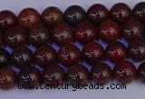 CBD350 15.5 inches 4mm round poppy jasper beads wholesale