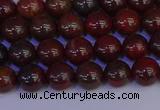 CBD351 15.5 inches 6mm round poppy jasper beads wholesale