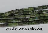 CBG76 15.5 inches 4*6mm cuboid bronze green gemstone beads