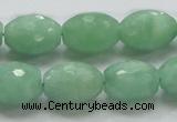 CBJ17 15.5 inches 13*18mm faceted rice jade beads wholesale