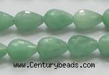 CBJ21 15.5 inches 10*14mm faceted teardrop jade beads wholesale