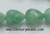 CBJ24 15.5 inches 16*20mm faceted teardrop jade beads wholesale