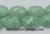 CBJ30 15.5 inches 13*18mm faceted oval jade beads wholesale