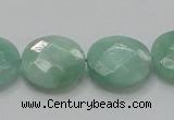 CBJ38 15.5 inches 20mm faceted flat round jade beads wholesale