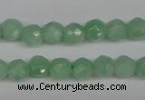 CBJ46 15.5 inches 4mm faceted round jade beads wholesale