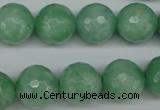 CBJ47 15.5 inches 14mm faceted round jade beads wholesale