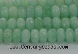 CBJ65 15.5 inches 5*8mm faceted rondelle jade gemstone beads