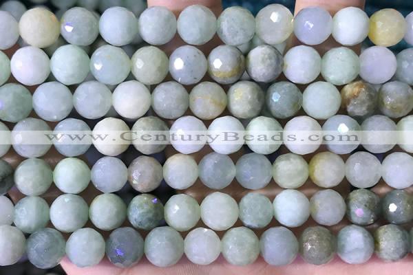 CBJ668 15.5 inches 10mm faceted round jade beads wholesale