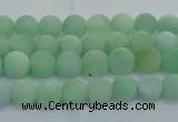 CBJ80 15.5 inches 4mm round matte jade gemstone beads wholesale