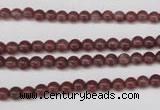 CBQ200 15.5 inches 4mm round strawberry quartz beads wholesale