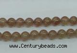 CBQ201 15.5 inches 6mm round strawberry quartz beads wholesale
