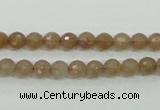 CBQ211 15.5 inches 6mm faceted round strawberry quartz beads