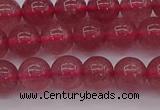 CBQ487 15.5 inches 8mm round strawberry quartz beads wholesale