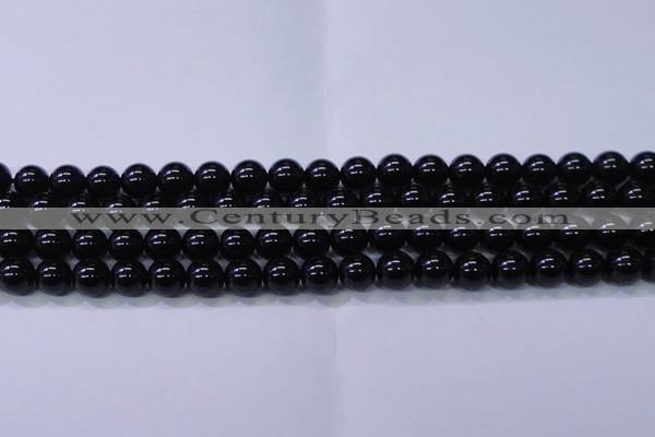 CBQ502 15.5 inches 8mm round natural black quartz beads