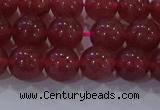 CBQ622 15.5 inches 8mm round strawberry quartz beads wholesale